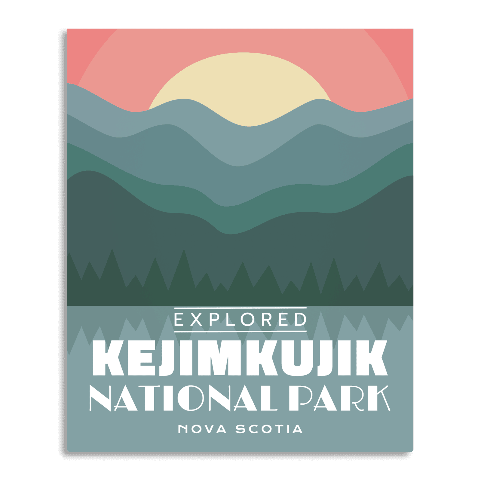 Kejimkujik National Park 'Explored' Poster, Canada Parks