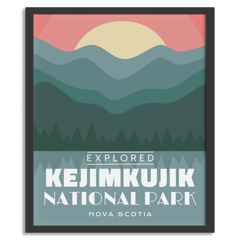 Kejimkujik National Park 'Explored' Poster, Canada Parks