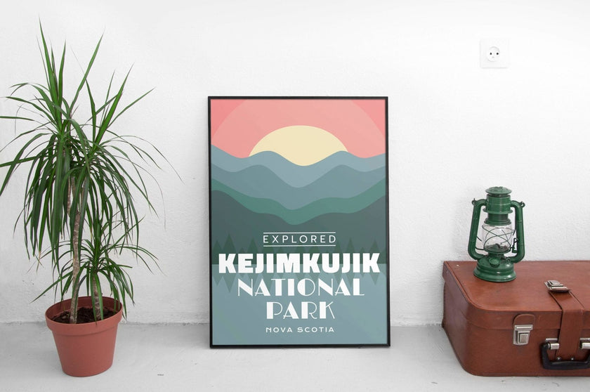 Kejimkujik National Park 'Explored' Poster, Canada Parks