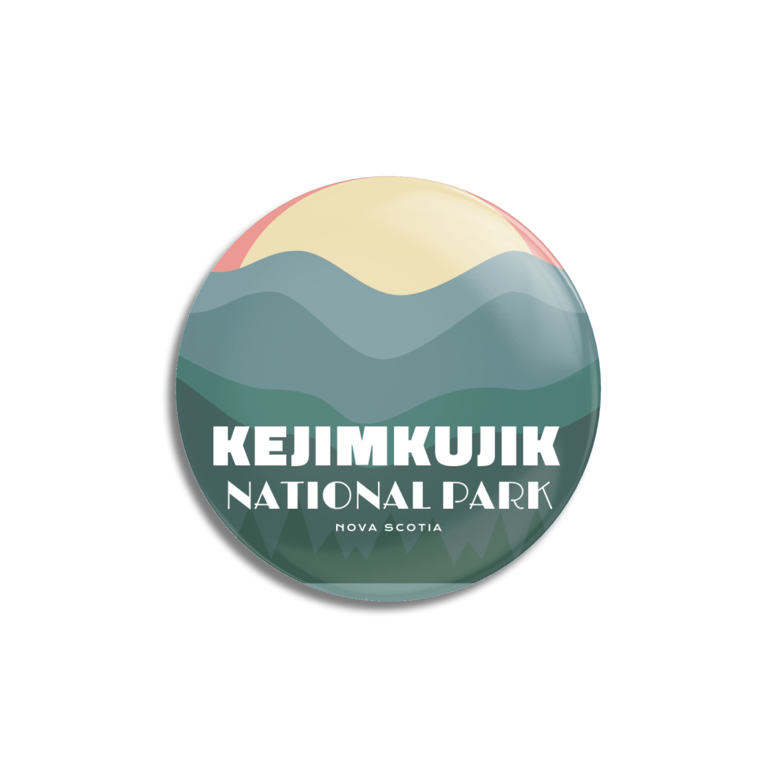 Kejimkujik National Park of Canada Pinback Button, Canada Parks