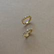 Kelly Huggies- White Zirconia