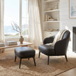 Kensington Leather Lounge Chair and Ottoman