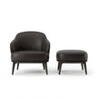Kensington Leather Lounge Chair and Ottoman