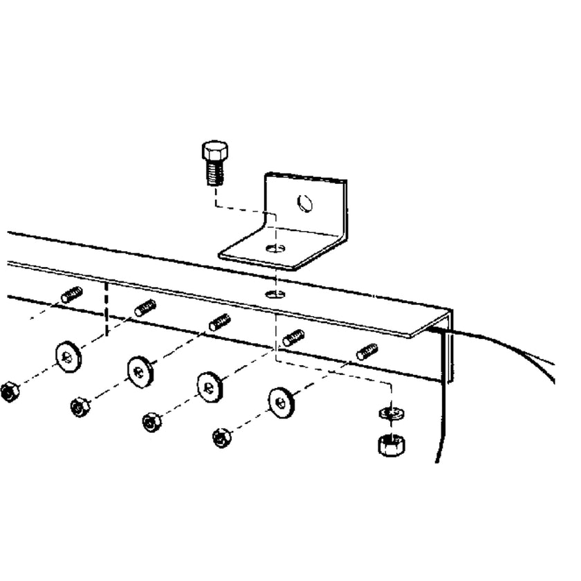 Portes à rideaux de bandes - Système de fixation fixe