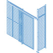 Wire Mesh Partition Components - Sliding Doors, 4' W x 8' H