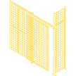 Wire Mesh Partition Components - Sliding Doors, 4' W x 8' H