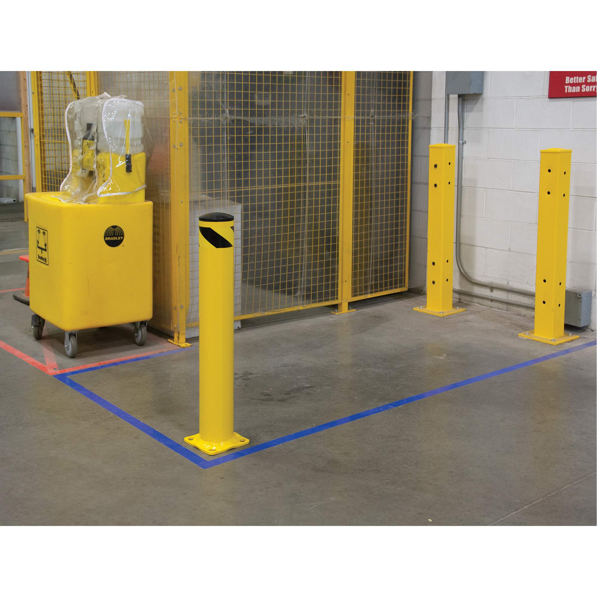 Safety Bollard, Steel, 36
