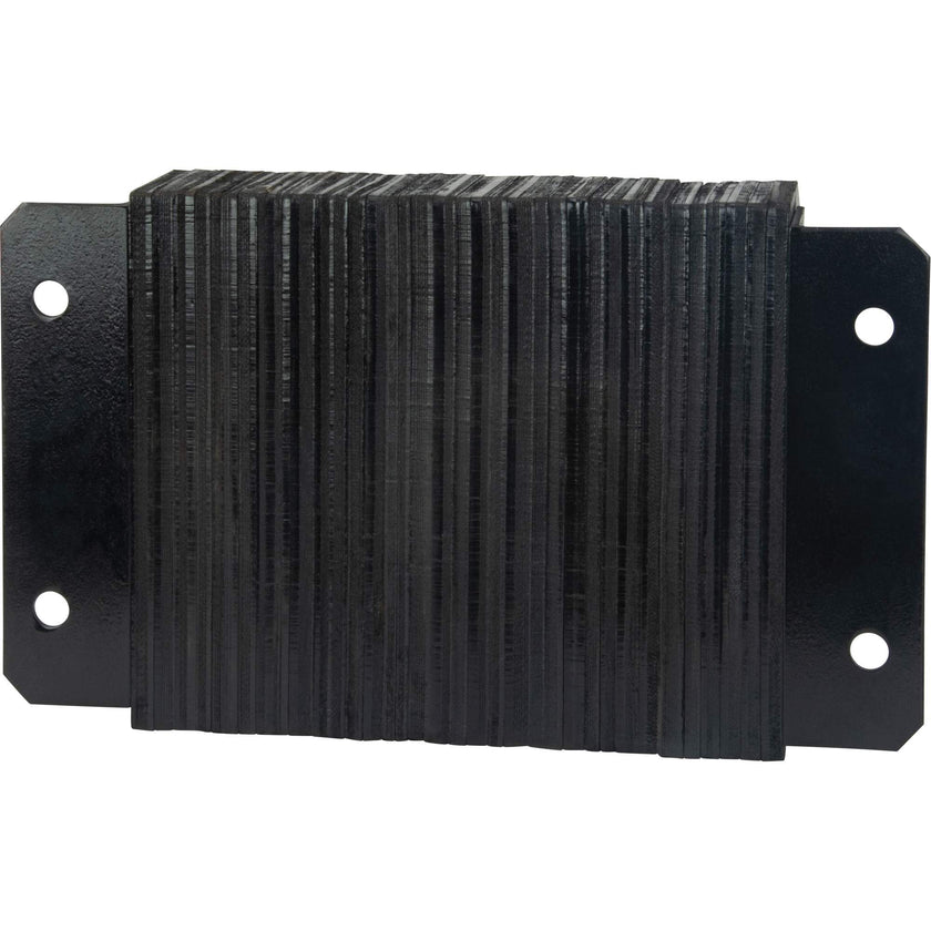 Pare-chocs de quai stratifiés, horizontaux, en caoutchouc, 45,7 cm de largeur x 10,2 cm de profondeur x 30,5 cm de hauteur.