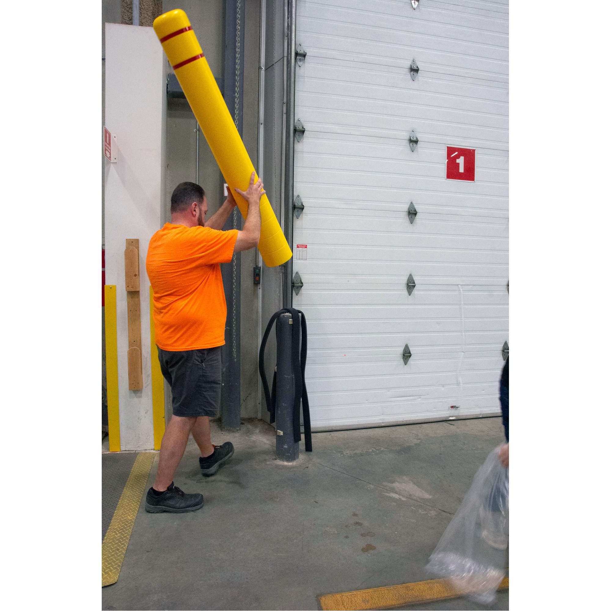 Polyethylene Bollard Cover, 6-5/8