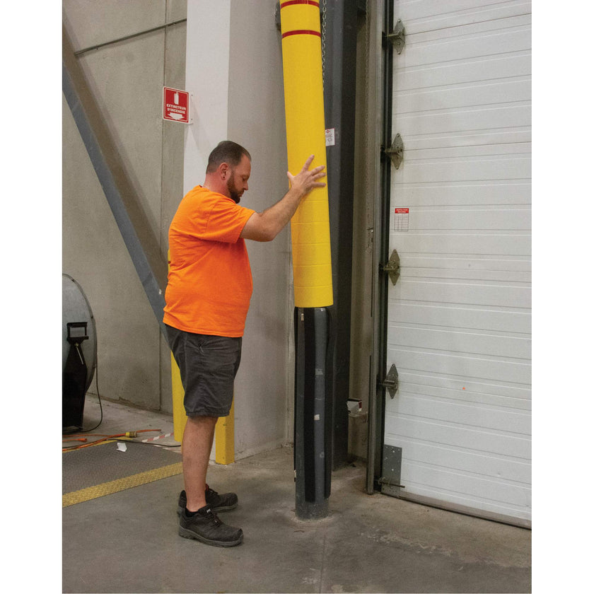 Polyethylene Bollard Cover, 6-5/8