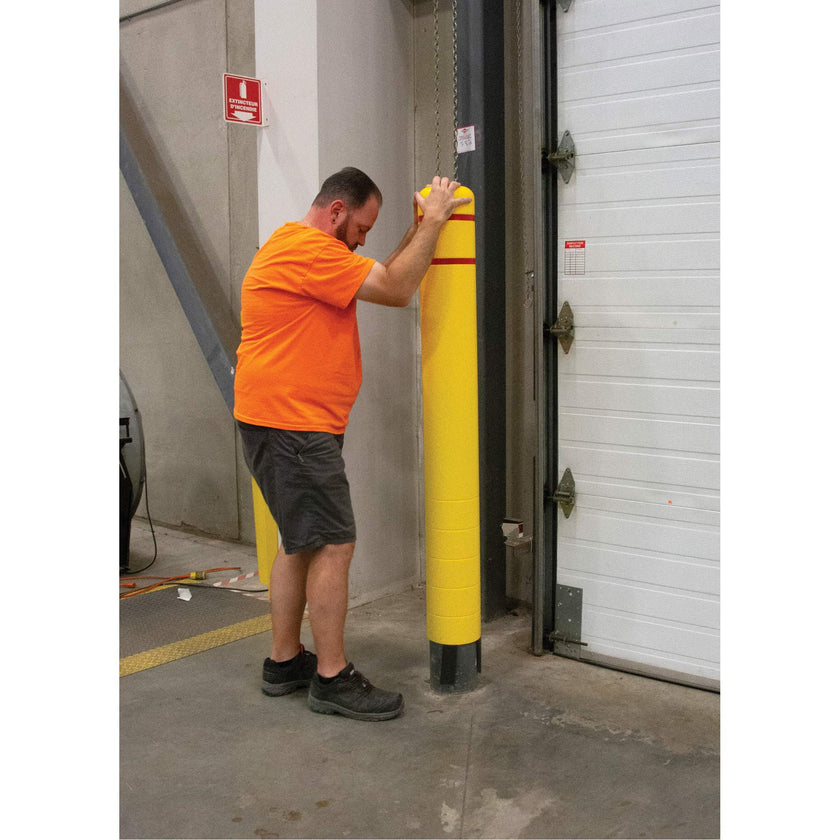 Polyethylene Bollard Cover, 6-5/8