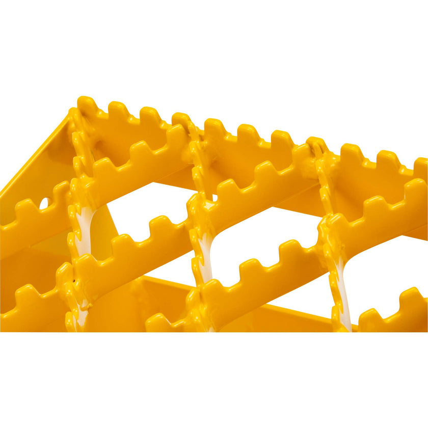 Ice Chocks, Steel, Yellow, 8-1/16