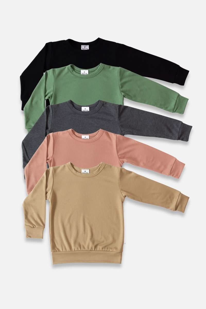 Baby Bamboo Pullover | Leaf Green