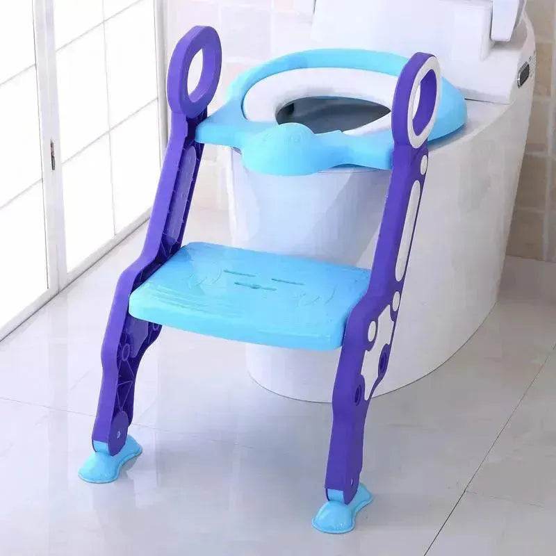 Kids Children's Foldable Stepped Toilet Ladder