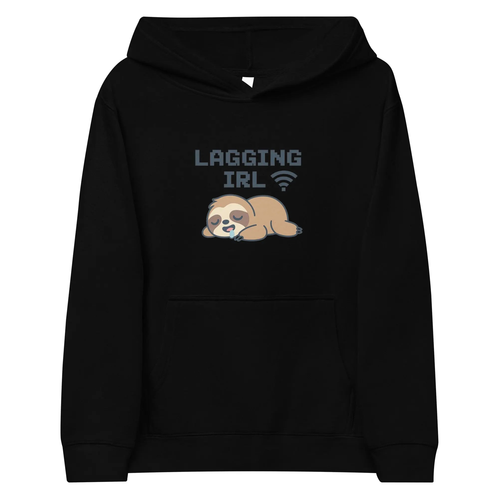 Kids fleece hoodie - Lagging IRL