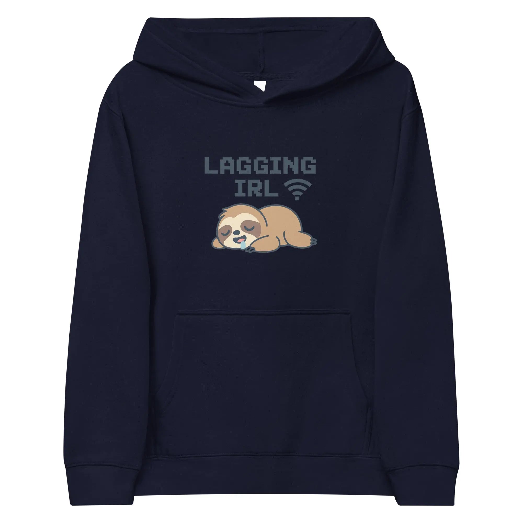 Kids fleece hoodie - Lagging IRL