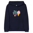 Kids fleece hoodie - Ice Cream Dream