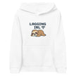 Kids fleece hoodie - Lagging IRL