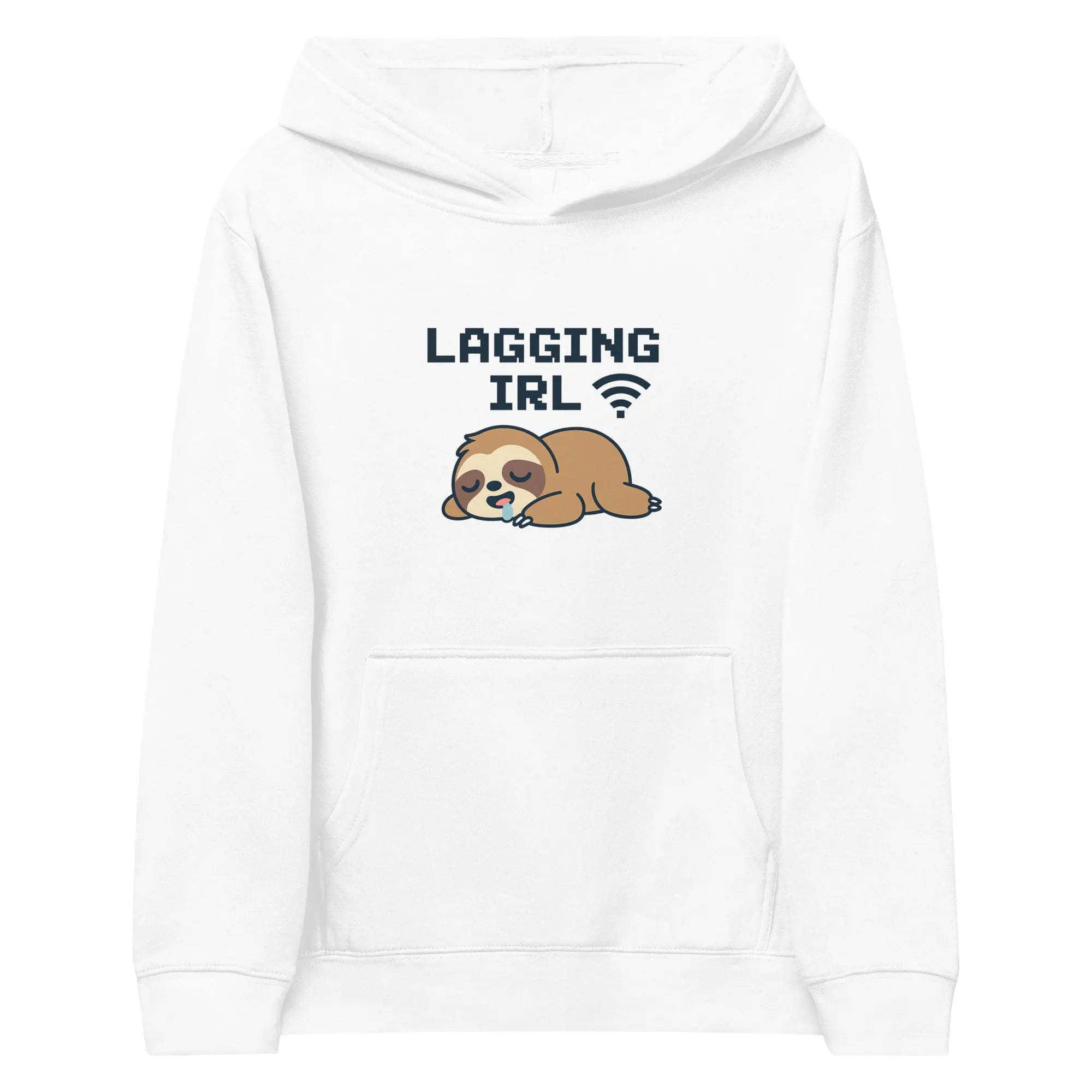 Kids fleece hoodie - Lagging IRL