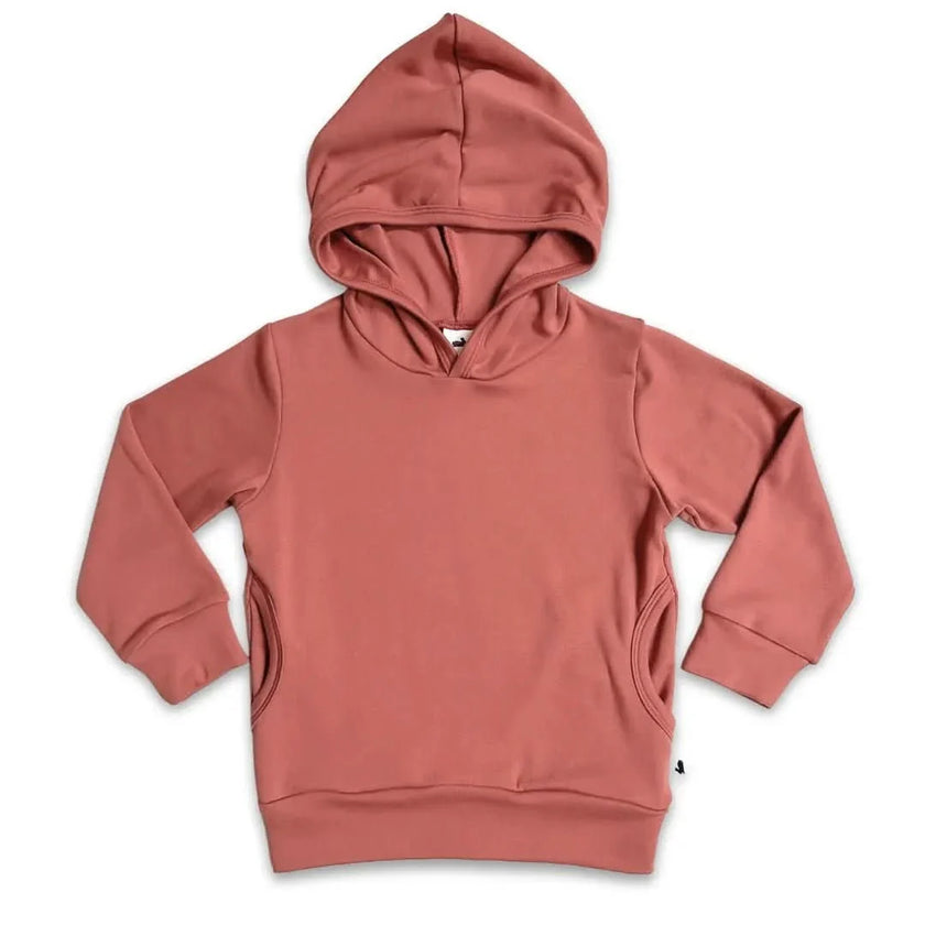 Kids' Lightweight Bamboo Hoodie With Side Seam Pockets | Black