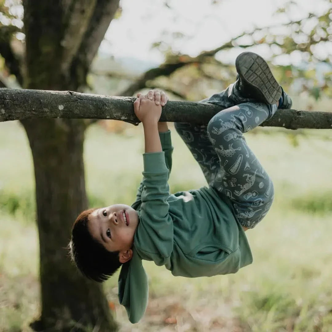 Kids' Lightweight Bamboo Hoodie With Side Seam Pockets | Smoked Pine