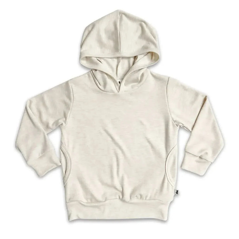 Kids' Lightweight Bamboo Hoodie With Side Seam Pockets | Black