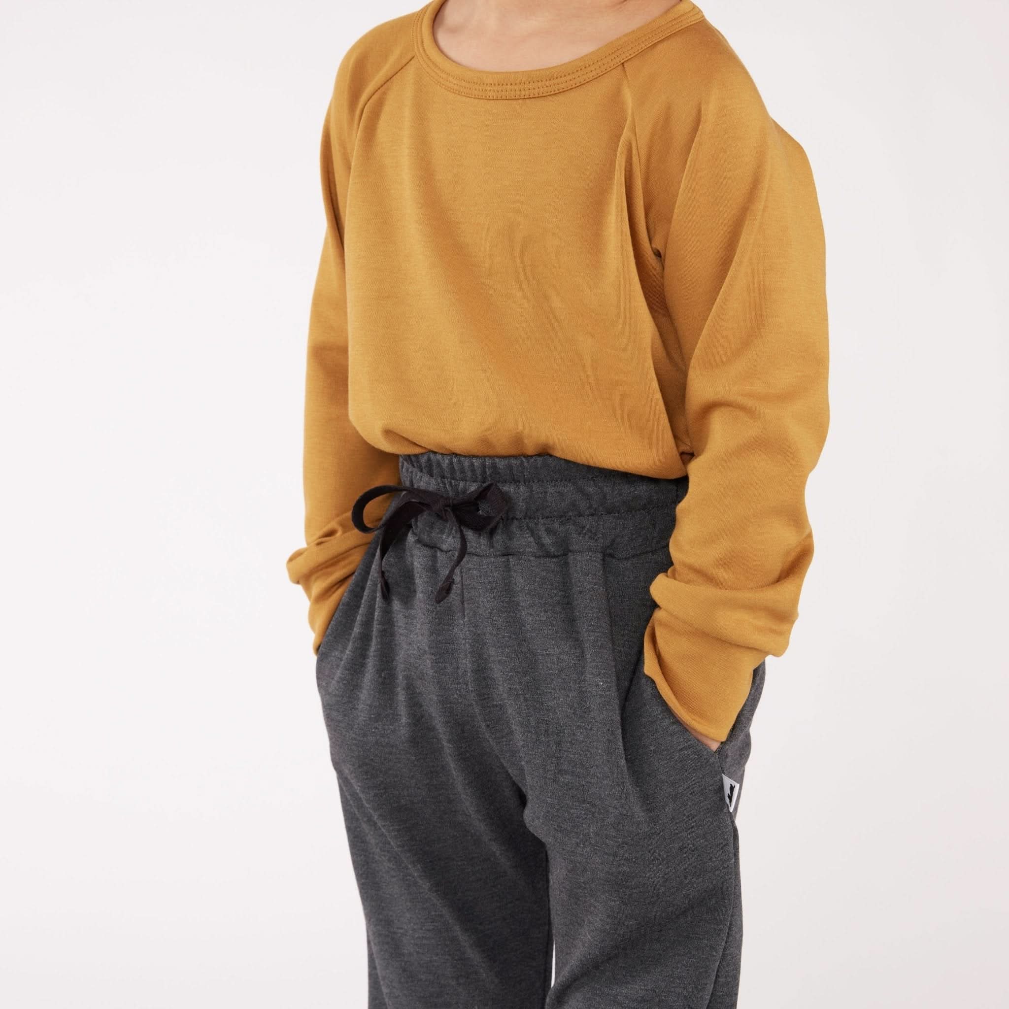 Baby/Kids' Lightweight Bamboo Joggers | Black