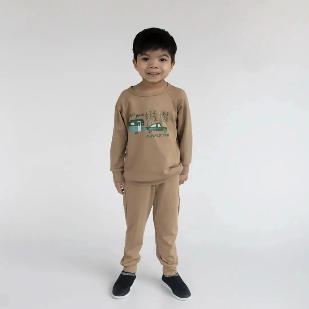 Baby Lightweight Bamboo Joggers | Doeskin