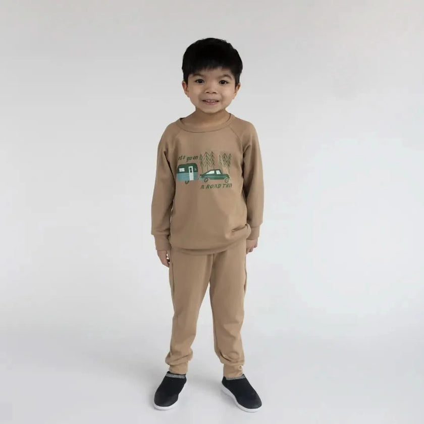 Baby Lightweight Bamboo Joggers | Doeskin