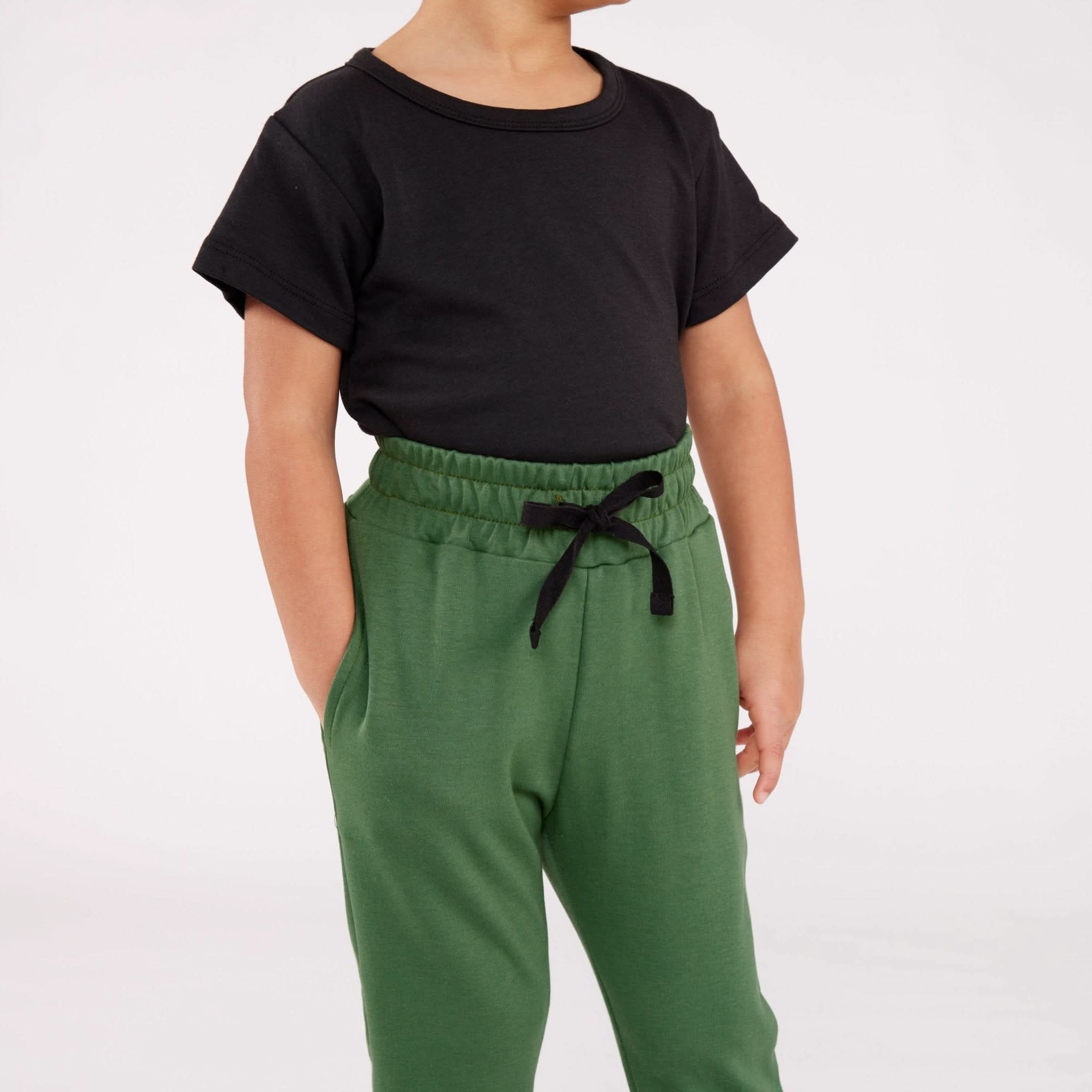 Baby/Kids' Lightweight Bamboo Joggers | Black