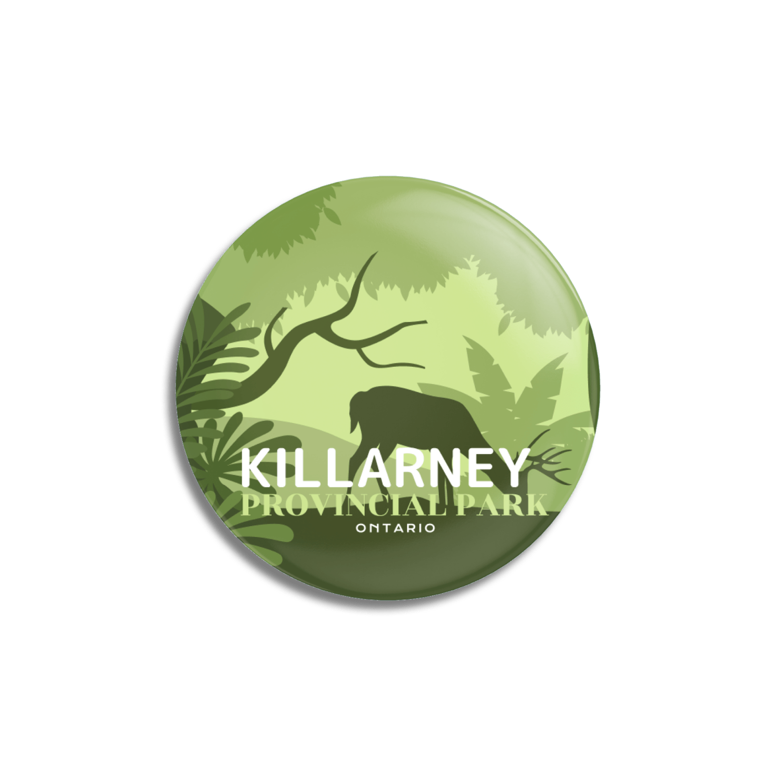 Killarney Provincial Park of Ontario Pinback Button, Canada Parks