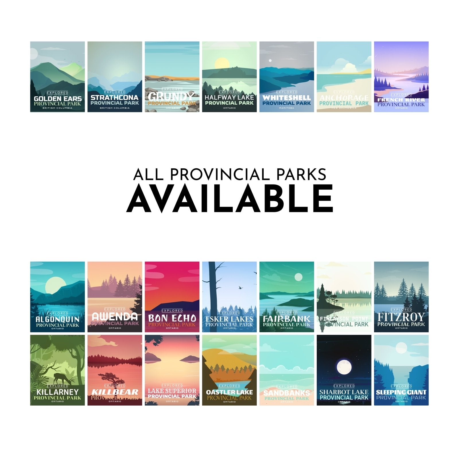 Killbear Provincial Park 'Explored' Poster, Canada Parks