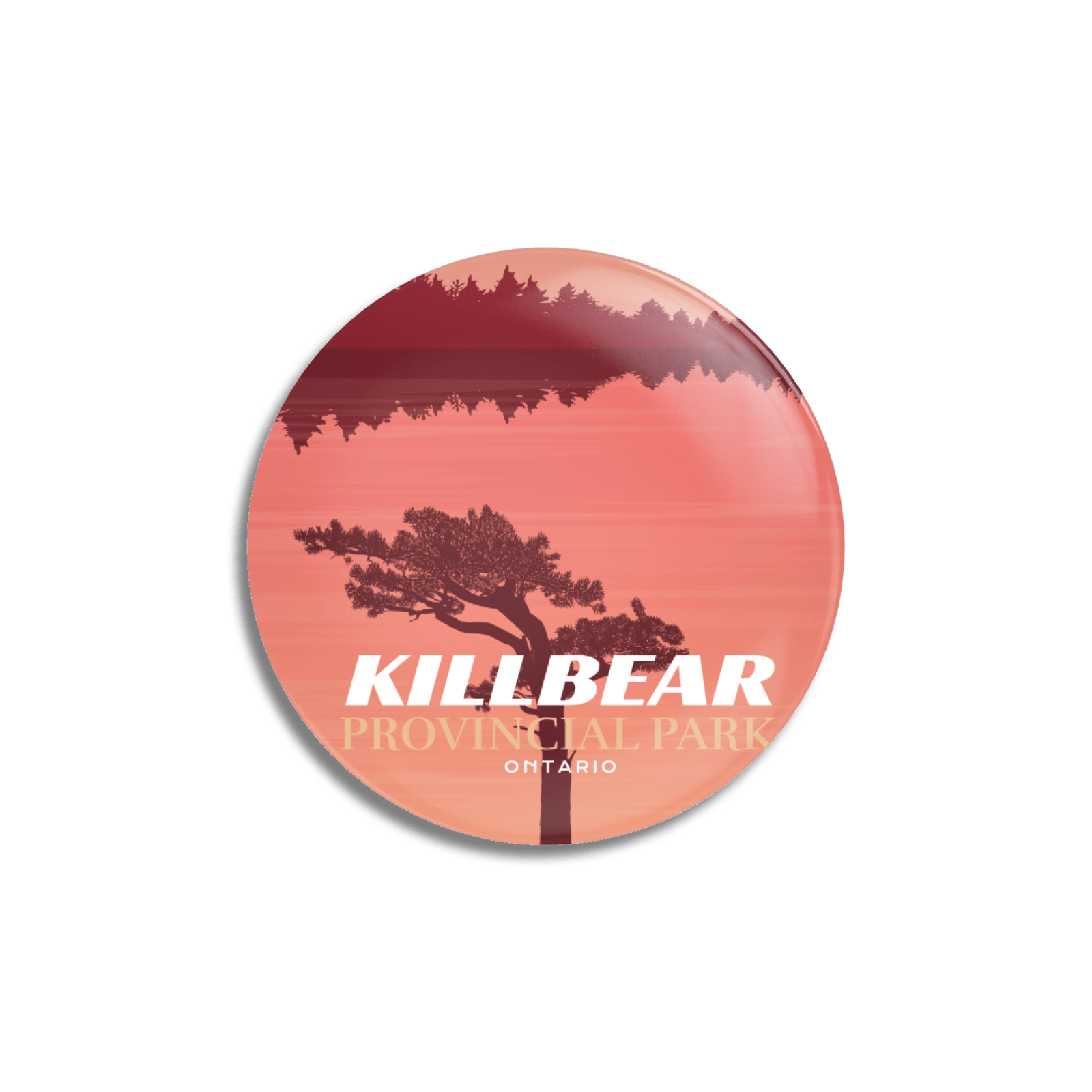 Killbear Provincial Park of Ontario Pinback Button, Canada Parks