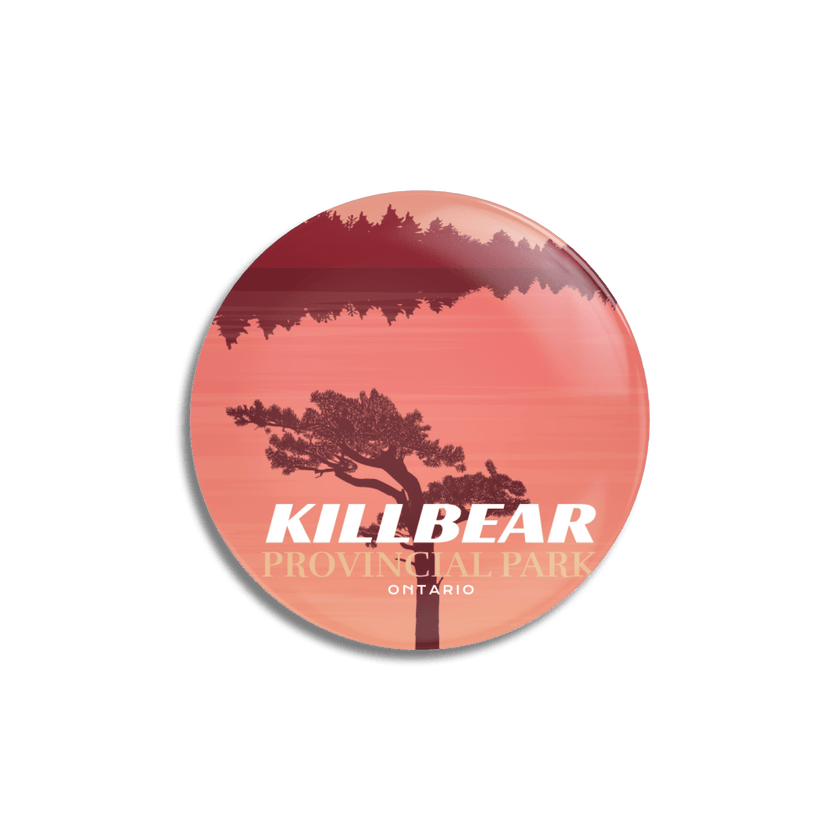 Killbear Provincial Park of Ontario Pinback Button, Canada Parks