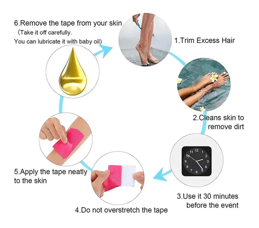 Kinesiology Tape, Elastic Therapeutic Sports Tape, 2