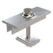 80mm Long Mid Clamp for 30 to 46mm Thick Solar Panels and Mill Finish Rail Only (Mill Finished)