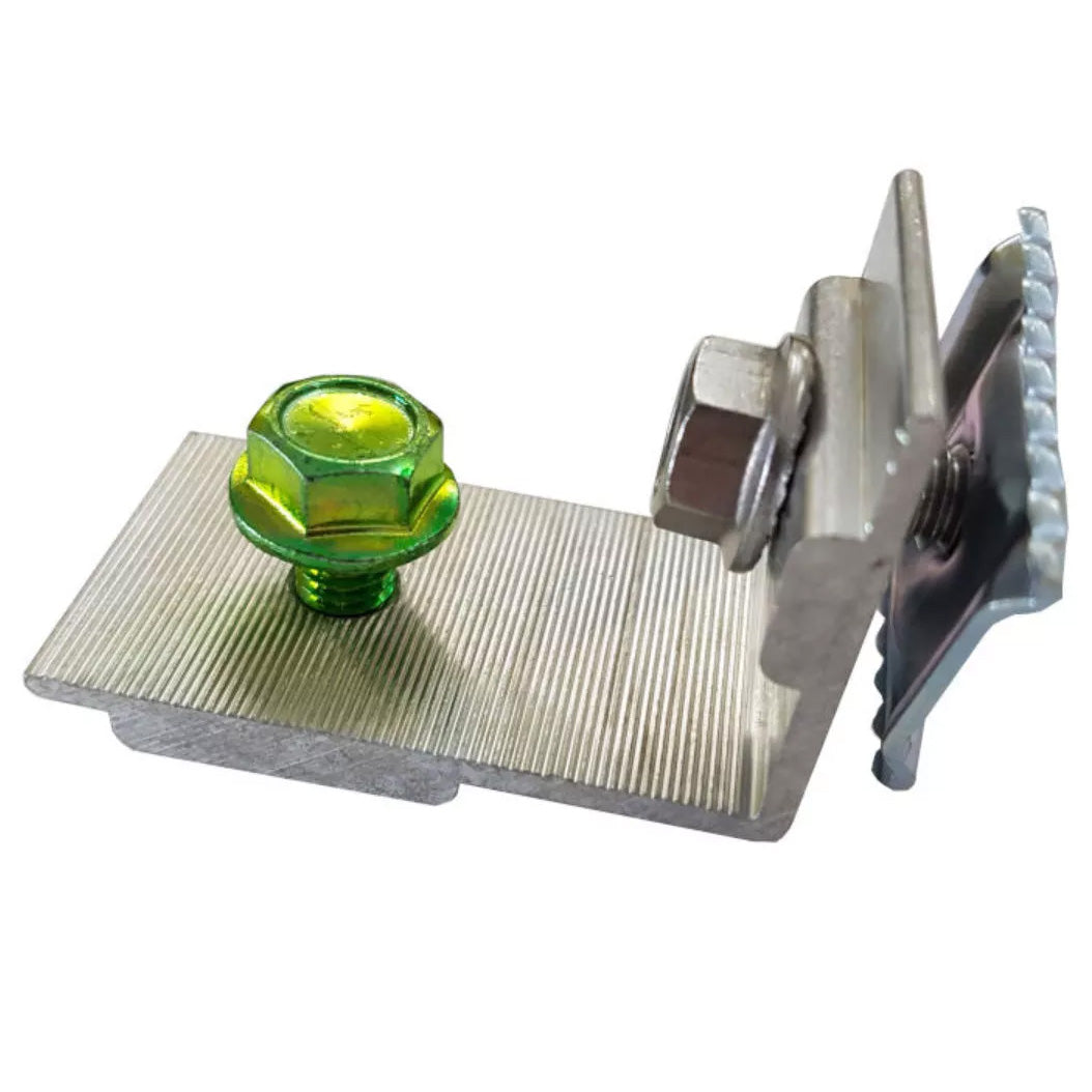 Micro Inverter Mounting Kit - Side With Serrated Nut for Anodized Rail
