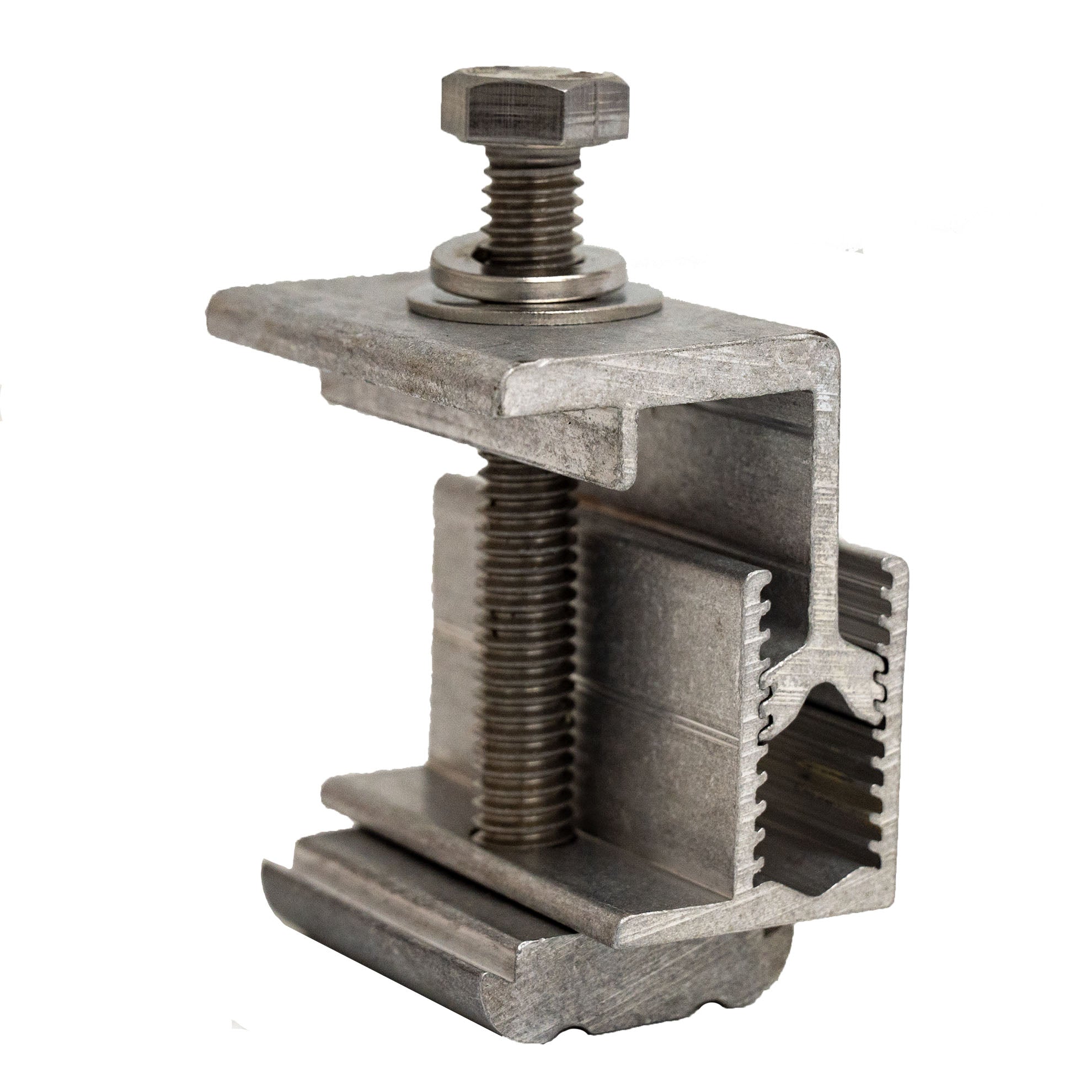 End Clamp for 30 to 46mm thick solar panels (Mill Finished)