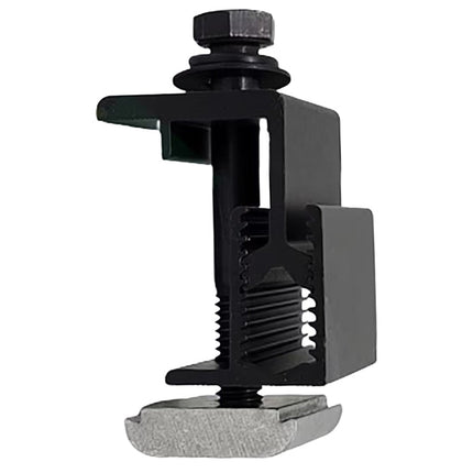 80mm Long End Clamp for 30 to 46mm thick solar panels (Black Anodized)