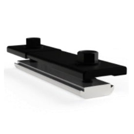 Rails Joiner, Assembled with Bonding Washers and Flanged Hex Bolts (Black Anodized)