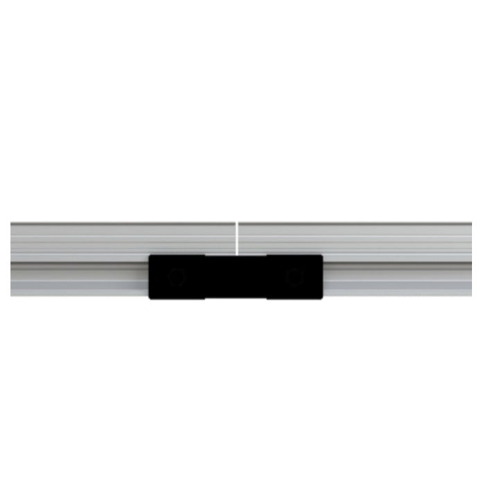 Rails Joiner, Assembled with Bonding Washers and Flanged Hex Bolts (Black Anodized)