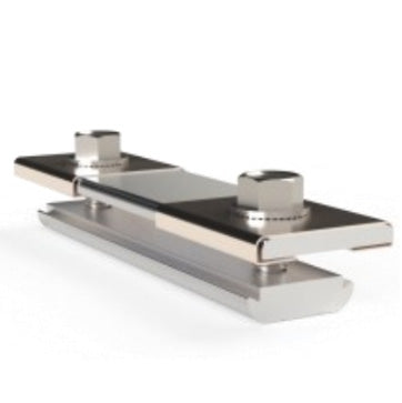 Rails Joiner, Assembled with Bonding Washers and Flanged Hex Bolts (Mill Finished)