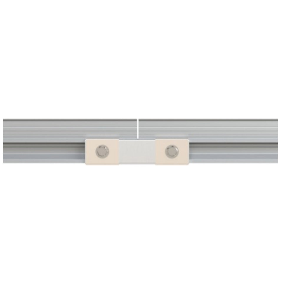 Rails Joiner, Assembled with Bonding Washers and Flanged Hex Bolts (Mill Finished)