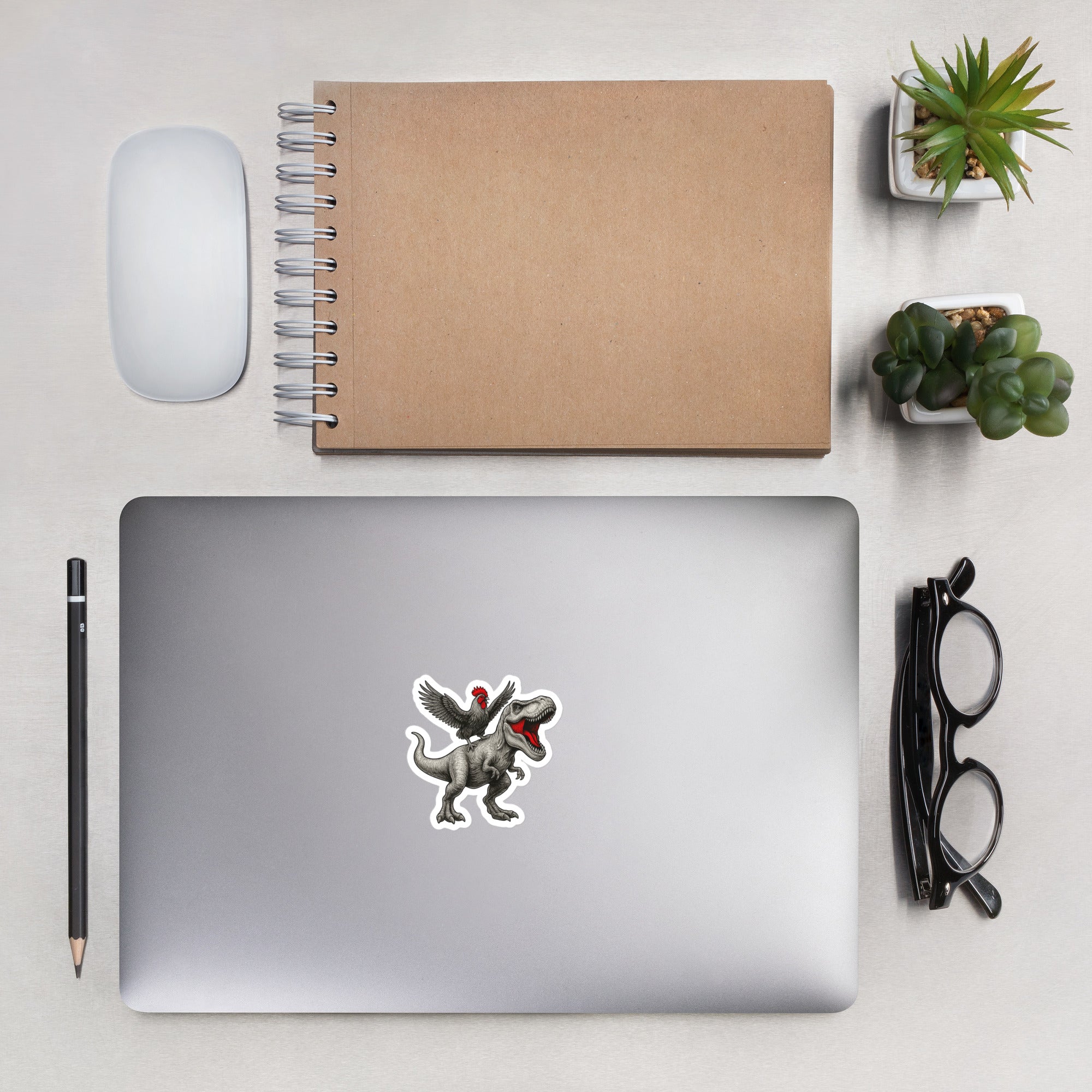 Chickasaur Cousins Sticker