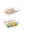 Kitchen Organizer Adjustable Kitchen Refrigerator Storage Rack Fridge Freezer Shelf Holder Pull-out Drawer Organiser Space Saver