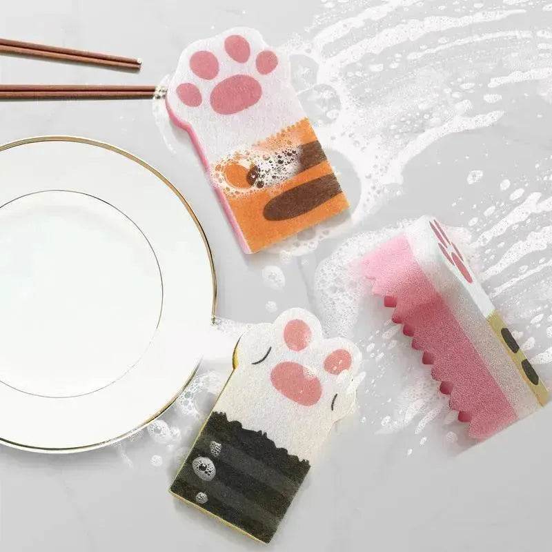 Kitchen Scrubber And Dishwashing Sponge Block