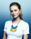 Bold Wide Statement Earrings- 