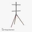 Kivo Easel: Walnut Wood + Steel Light Therapy Panel Stand