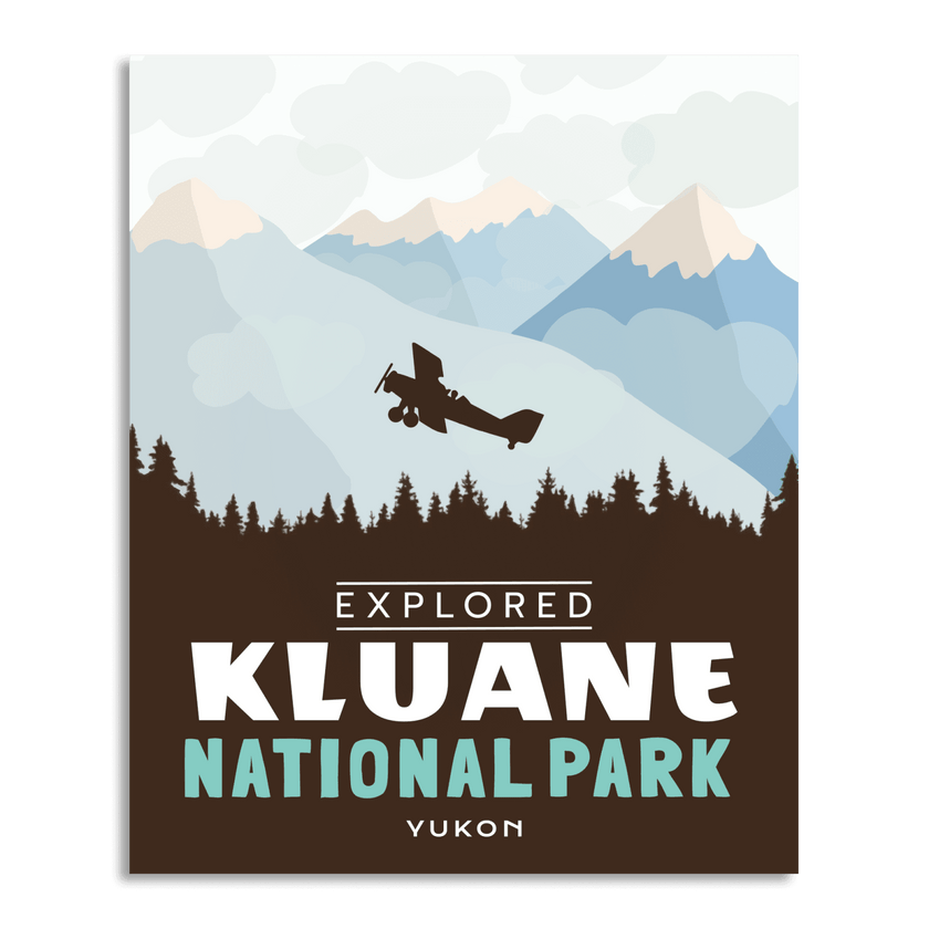Kluane National Park 'Explored' Poster, Canada Parks
