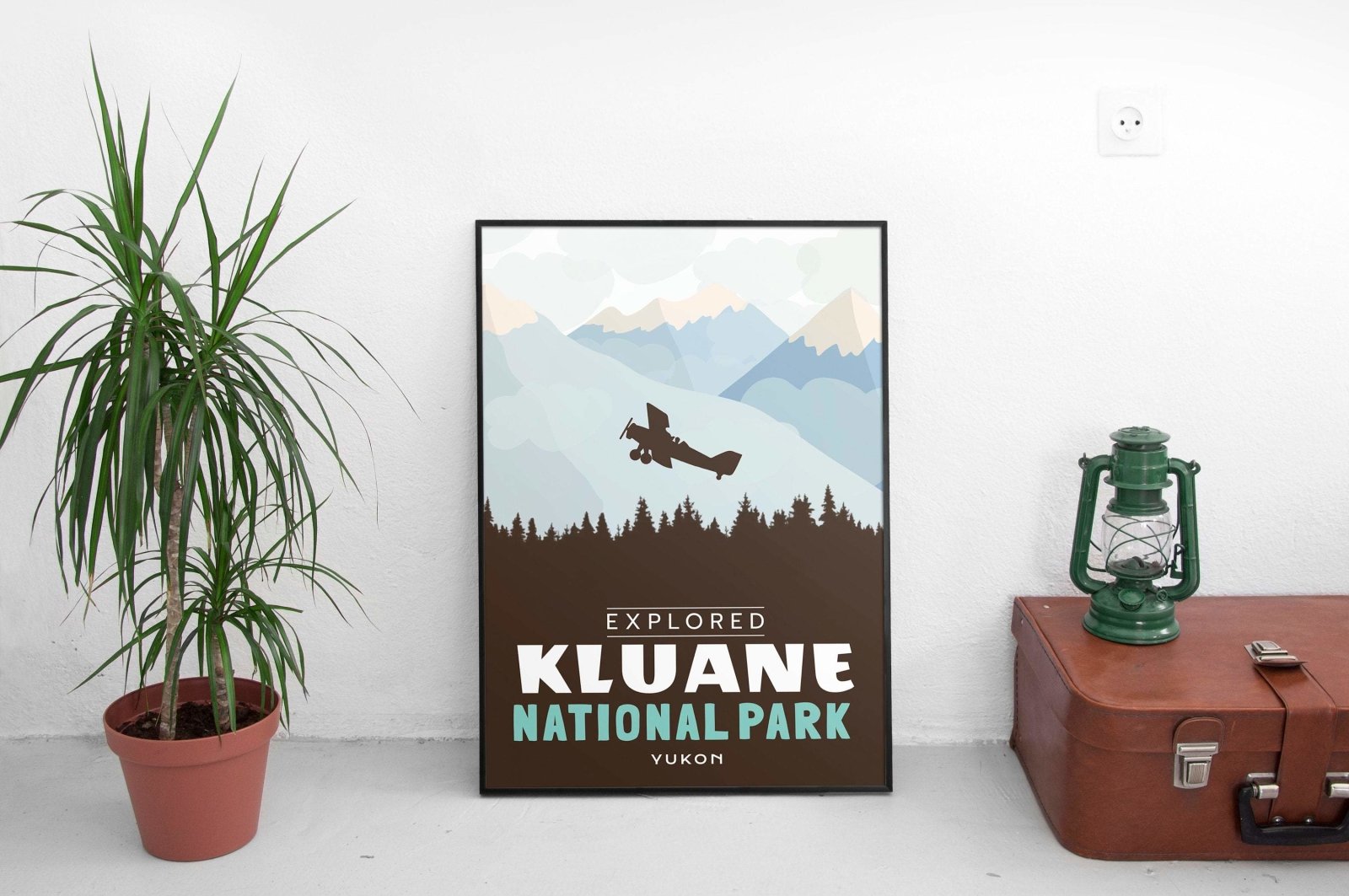Kluane National Park 'Explored' Poster, Canada Parks